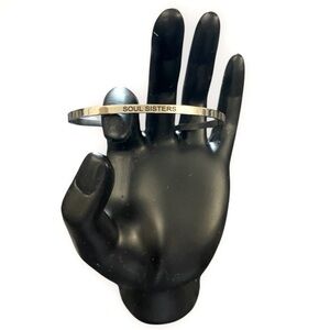 New Set of 3 Stainless Steel “Soul Sisters” Thin Cuff Bracelets